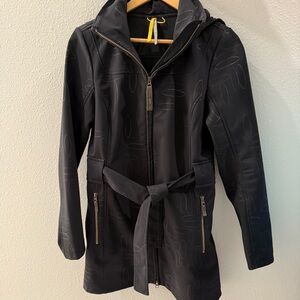 Lole Black Element Coat with Belt